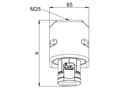 Miniatyrbild 3 av 3: PCE Fixed socket 32A 230V 2P + With IP44 123-6