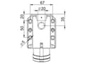 Miniatyrbild 2 av 3: PCE Fixed socket 32A 230V 2P + With IP44 123-6