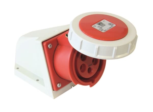 PCE 32A 400V 3P + Z + N fixed socket without cable gland IP67 1252-6
