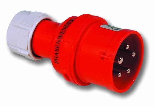 Kannettava pistoke (vaiheenkytkentä) 32A 5P 400V punainen IP44 TURBO SHARK 7025-6