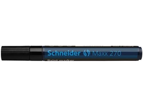 Schneider Schreibgeräte Maxx 270, Sort, Sort, Blå, Medium, Projektil spiss, 1 mm, 3 mm