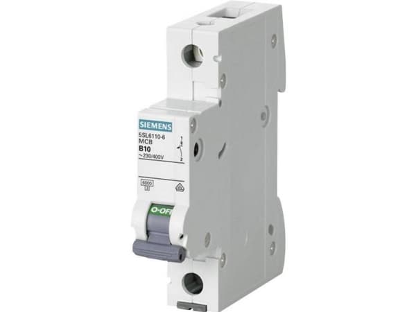 Siemens 5SL61107, Pienoiskatkaisija, Tyyppi C, 6000 A, IP20, 230/400 V