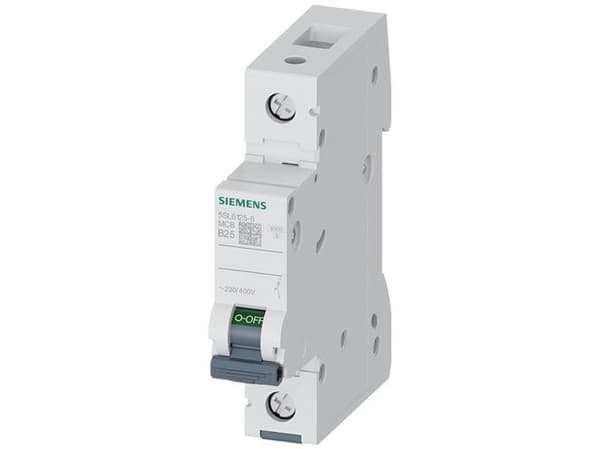 Siemens 5SL6125-6 Siemens Indus.Sector Katkaisija 1-napainen 25 A 230 V, 400 V