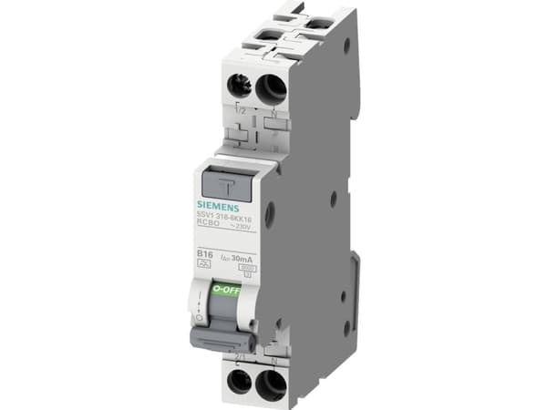 Siemens 5SV13166KK10 FI-turvakytkin/automaattisulake 1-napainen 10 A 0,03 A 230 V