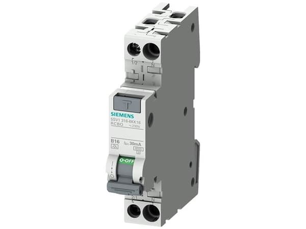 Siemens 5SV13166KK10 FI-turvakytkin/automaattisulake 1-napainen 10 A 0,03 A 230 V