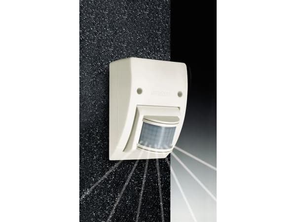 Infrapuna-liike- ja hämärätunnistin 12 metriä 600W 160 astetta 230-240V 50Hz IP54 valkoinen IS 2160 B 606015
