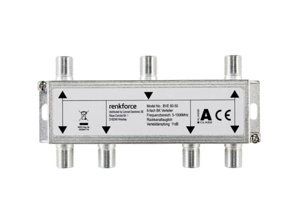 Renkforce Kabel-TV-delare 6-faldig 5 - 1006 MHz