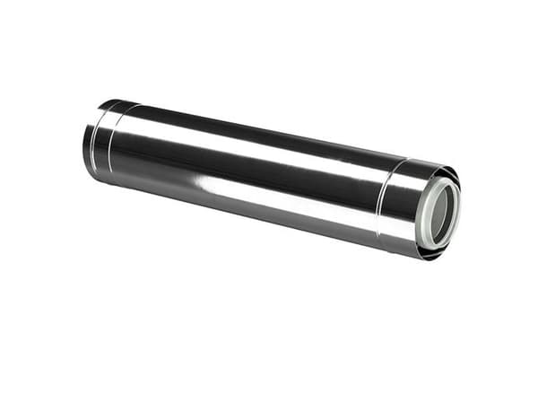 Bosch aftræksrør balanceret DN80/125 rustfrit stål 1 m