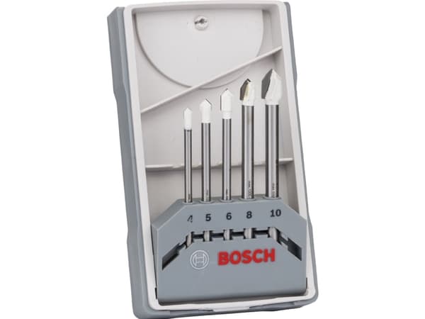 Bosch kakelborstsats 4-10MM 5 delar CYL-9