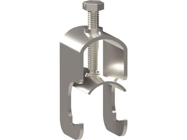 WIBE GROUP Kaapelikiinnike ARX1-22 Sinkki+ yhdelle kaapelille - korroosioluokka C4, Korkeus 55 mm, Leveys 27 mm, Syvyys 30 mm, Kaapeli ø22 mm.