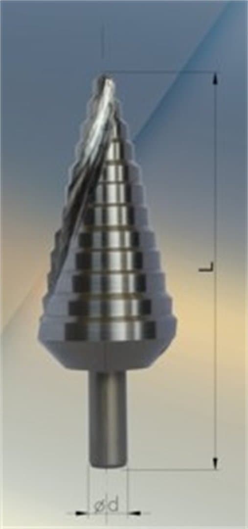 Universal drill bit FANAR MULTI-STAGE DRILL FI 6-37MM HSS PG4