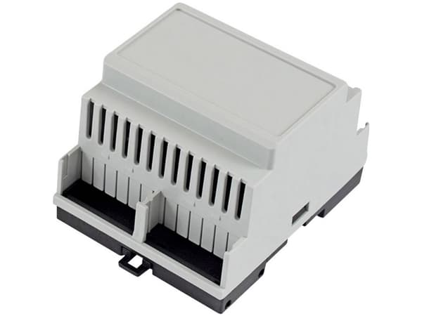 Hammond Electronics Din Rail Housing 90 X 70 X 58 Polycarbonate Light Gray 1 Pcs