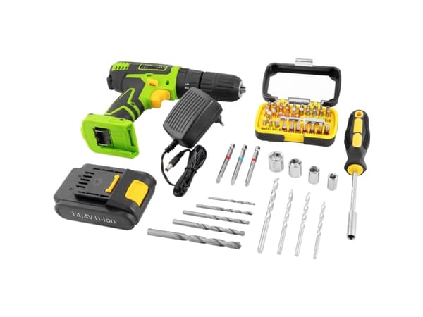 Fieldmann FDV 10352-A, Boremaskin med pistolgrep, 1400 RPM, 35 Nm, Batteri, Lithium-Ion (Li-Ion), 2000 Ah