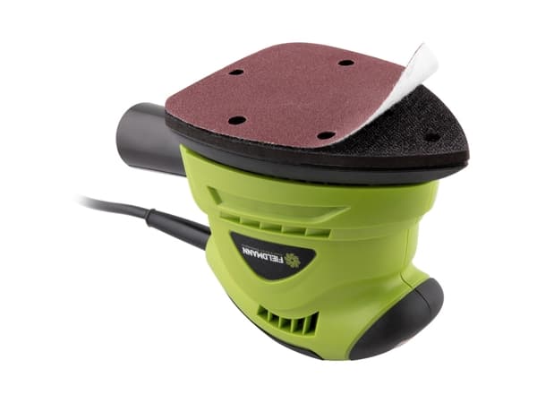 Fieldmann Electric Mouse Sander, Båndsliper, Velcro mappe, Sort, Grønn, 13000 RPM, AC, 130 W