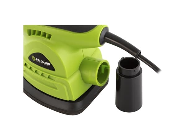 Fieldmann Electric Mouse Sander, Båndsliper, Velcro mappe, Sort, Grønn, 13000 RPM, AC, 130 W