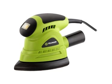 Fieldmann Electric Mouse Sander, Båndsliper, Velcro mappe, Sort, Grønn, 13000 RPM, AC, 130 W