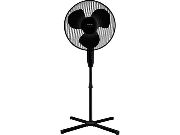 Sencor SFN 4031BK, Kotitaloustuuletin lavoilla, Musta, Lattia, 54 dB, 40 cm, 3559,2 m³/h