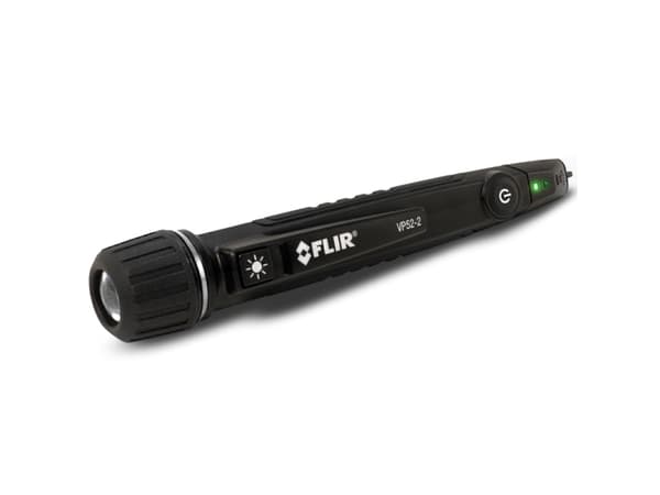 FLIR VP52-2 Berøringsfri spenningstester CAT IV 1000 V LED, vibrasjon, akustisk, AAA, -10 - 50 ° C, -20 - 60 ° C, 26 mm, 156 mm, 29 mm