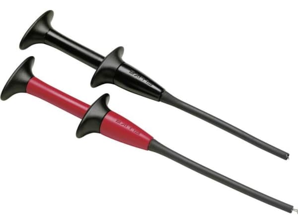 Fluke AC283A Säkerhetssats med krokodilögon Anslutning 4 mm CAT IV 600 V, CAT III 1000 V Röd, svart
