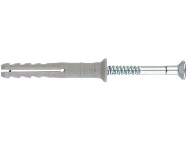 Fischer 50355, Kit med skruv och väggplugg, Tegel, Betong, Pozidriv, PZ2, 60 mm, 6 mm