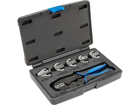 HOGERT crimping pliers with replaceable pincers 6 pcs.