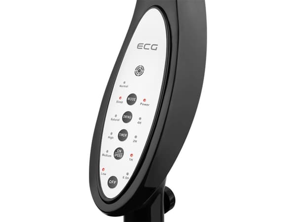 ECG FS 40 R, Husholdningsvifte, Sort, Gulv, Plast, 64,3 dB, 40 cm