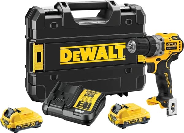 DeWALT DCD701D2-QW, Akkuruuvinväännin, Pistoolikahva, Musta, Keltainen, 1500 RPM, 425 RPM, 57,5 Nm