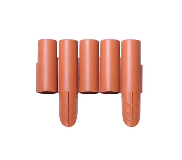 PROSPERPLAST GARDEN PALLISADE PLUS TERRACOTA 2,35m