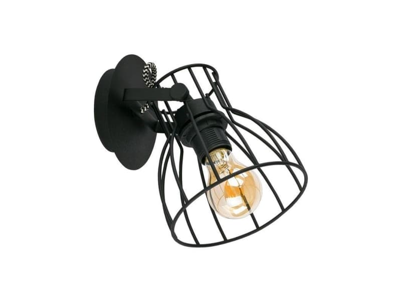 Tk_Lighting Spot Light Alano Black 2120 60W E27