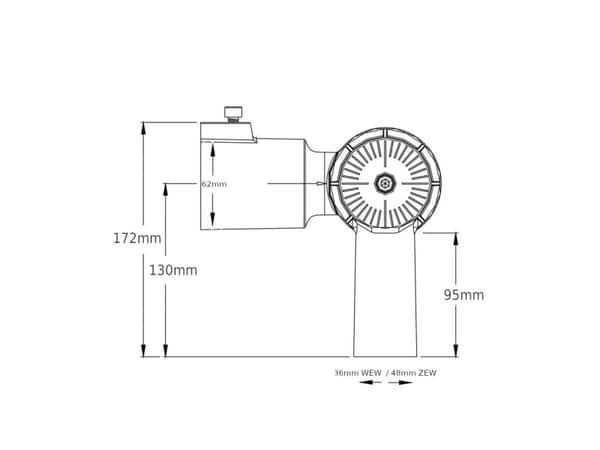 V-TAC Adapter for gatelykter 60/48 3668