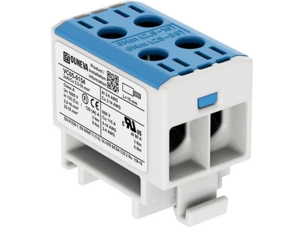 Ouneva Group VC05-0154 Fordelerblok Skruer Blå 1 stk