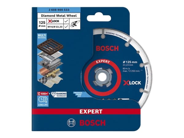 Bosch Expert X-LOCK - Diamant-Schneidscheibe - für Metall - 125 mm - X-LOCK (2608900533)