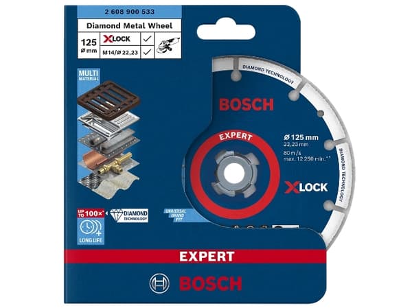 Bosch Expert X-LOCK - Diamant-Schneidscheibe - für Metall - 125 mm - X-LOCK (2608900533)