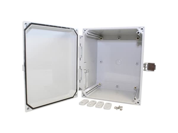Hammond Electronics Kabinet til montering på væggen 252 x 207 x 152 Polykarbonat Lysegrå 1 stk