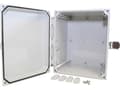 Miniatyrbilde 1 av 2: Hammond Electronics Kabinet til montering på væggen 252 x 207 x 152 Polykarbonat Lysegrå 1 stk