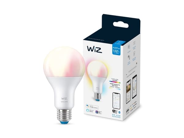 WiZ 8718699786199Z, Smart bulb, Wi-Fi/Bluetooth, White, LED, E27, A67