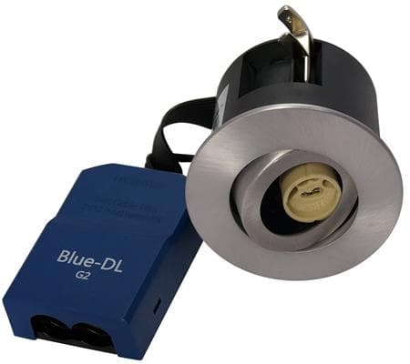 BLUE-DL 66 G2 Ø88/H66mm, rund, kipbar, skrue fastgørelse, 5 pol. tilsl. GU10 (leveres uden), outdoor, alu STANDARD