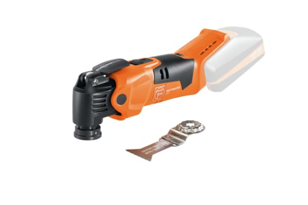 FEIN Cordless MULTIMASTER AMM 500 Plus Select, Sågning, Svart, Orange, 18500 OPM, 11000 OPM, 3,4°, 85 dB - Utan batteri och laddare