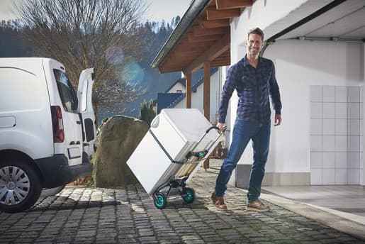 wolfcraft GmbH TS 850, Aluminium, Håndtruck, Aluminium, Sort, 100 kg, 2 hjul, 18 cm