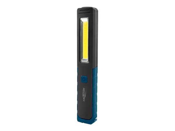 Ansmann WL210B, Käsikokoinen taskulamppu, Musta, Sininen, IP20, COB LED, 2 lamppua, 4.5 V musta, Sininen
