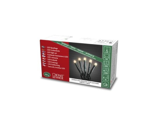 Konstsmide 6344-820, Kjede, Grønn, Plast, IP20, 10 ampuller, LED