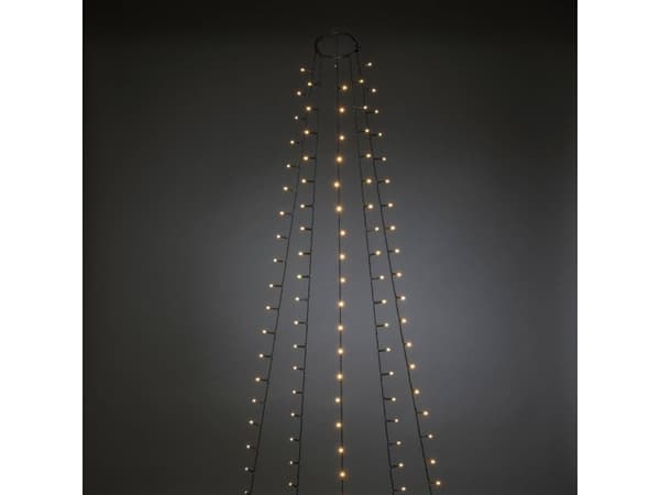 Konstsmide 6482-820 LED komponent kap Interiör EEK: F (A - G) via strömförsörjning Antal glödlampor 240 LED (RGB) Amber Belyst Längd: 3 m Timer