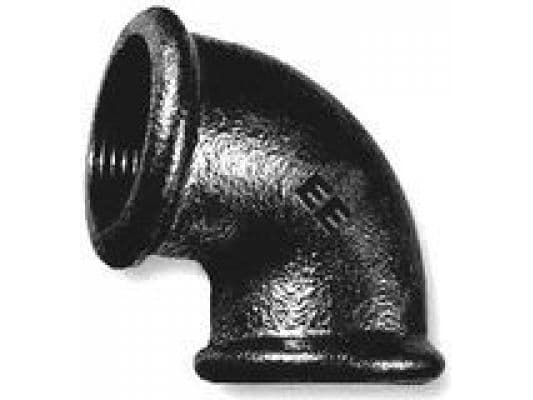 Odlewnia Zawiercie 90 degree elbow 11/2 "x1" black no. 6 (5907791602145)