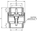 Pikkukuva 2 / 2: Perfexim messinkinen takaiskuventtiili 3/2" tulpalla (04-020-0400-000)