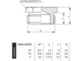 Miniatyrbilde 2 av 2: Perfexim messingplugg GZ 3/4" (07-201-0200-000)