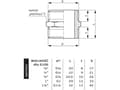 Pikkukuva 2 / 2: Perfexim 3/4" GZ messinkinen nippa (07-205-0200-000)