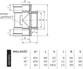 Pikkukuva 2 / 2: Perfexim messinkinen T-kappale GW 1/2" (07-216-0150-000)