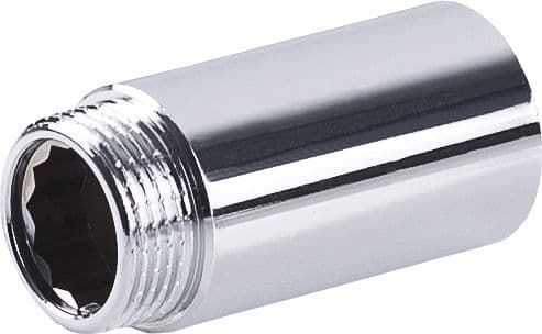 Perfexim Chrome forlengelse messing WZ 3/4" for veggmonterte kraner PHA-351 G3/4 WZ PN16 (07-351-0200-000)