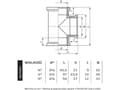 Pikkukuva 2 / 2: Perfexim 3/4" kromattu GW T-kappale (07-453-0200-000)