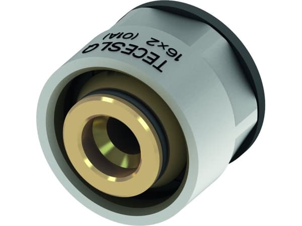 TECE SLQ alternative coupling with conical thread for SLQ PE-RT 17x3/4 GW pipes eurokonus (77211700)